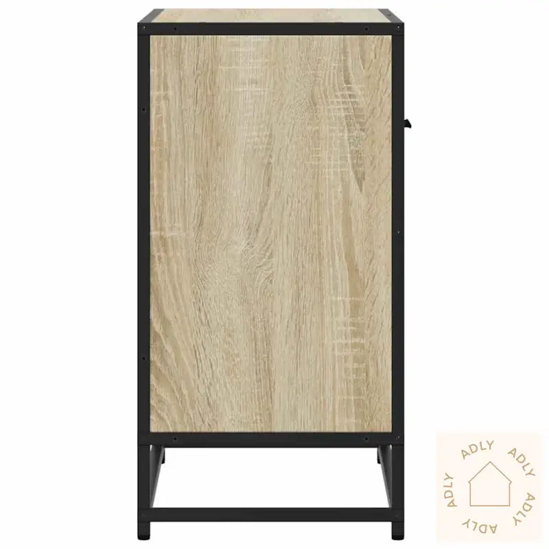 Nattbord Sonoma Eik 60X31X60 Cm Konstruert Tre Og Metall