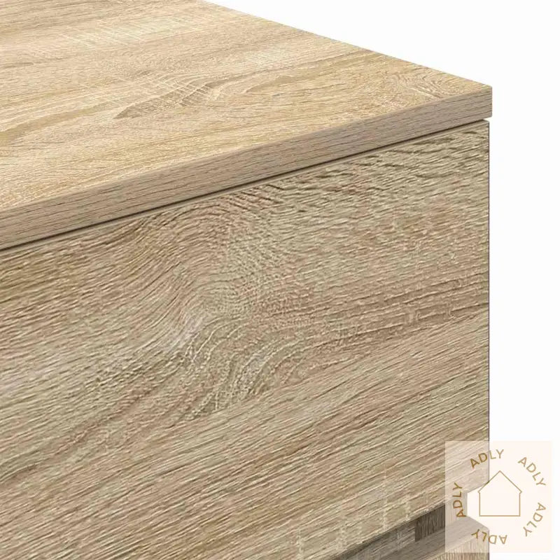 Nattskap Med 3 Skuffer Sonoma Eik 39X35X65 Cm