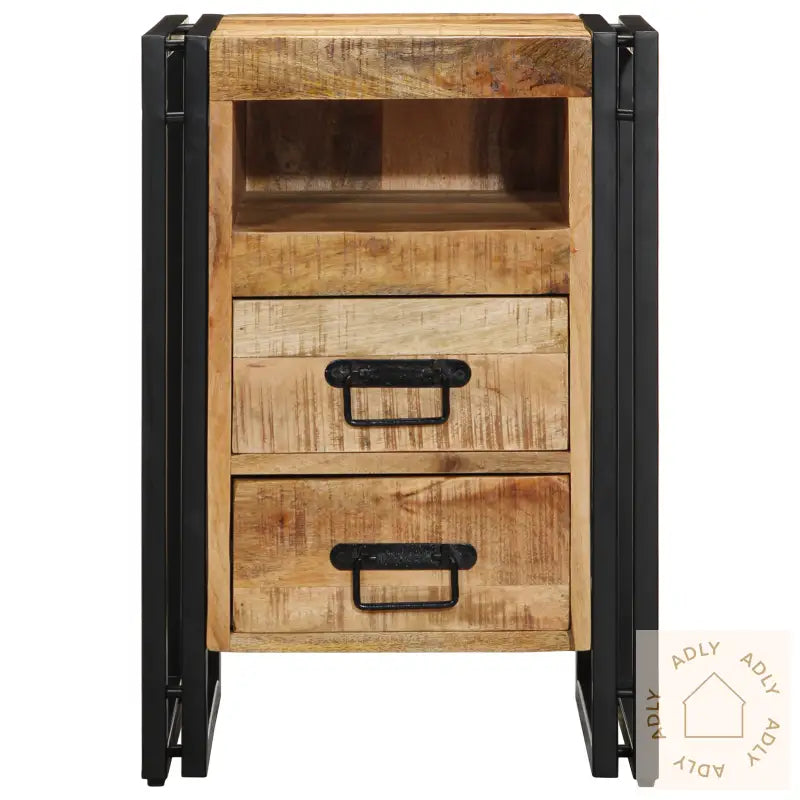 Nattbord 40X40X59 Cm Solid Ruft Lyst Mangotre