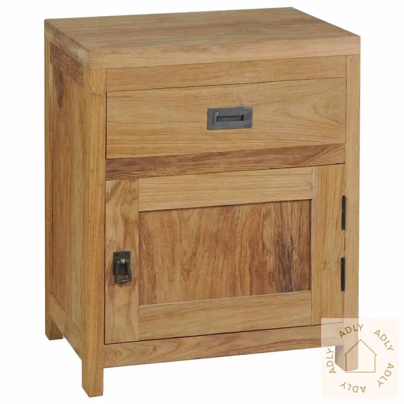 Nattbord Massiv Teak 40X30X50 Cm