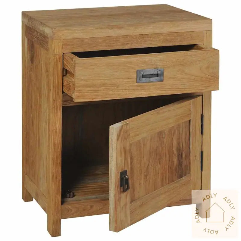 Nattbord Massiv Teak 40X30X50 Cm