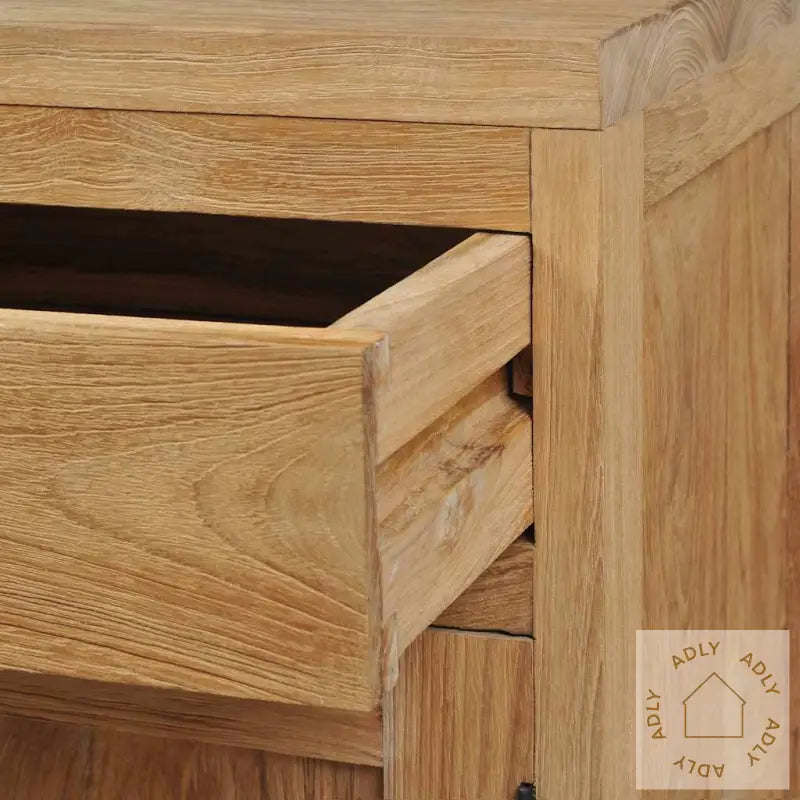 Nattbord Massiv Teak 40X30X50 Cm