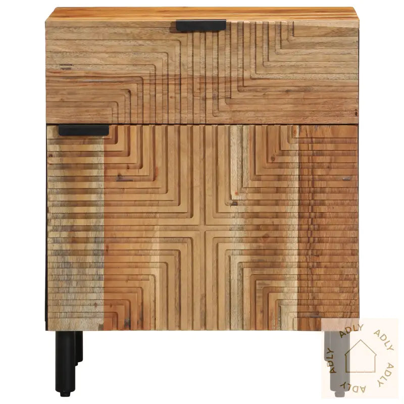 Nattbord 50X33X60 Cm Solid Tre Akasie