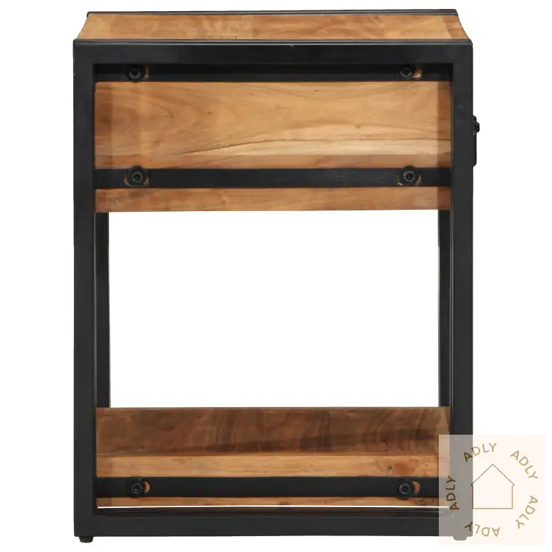 Nattbord 2-Pakning 40X40X50 Cm Massivt Akasietre