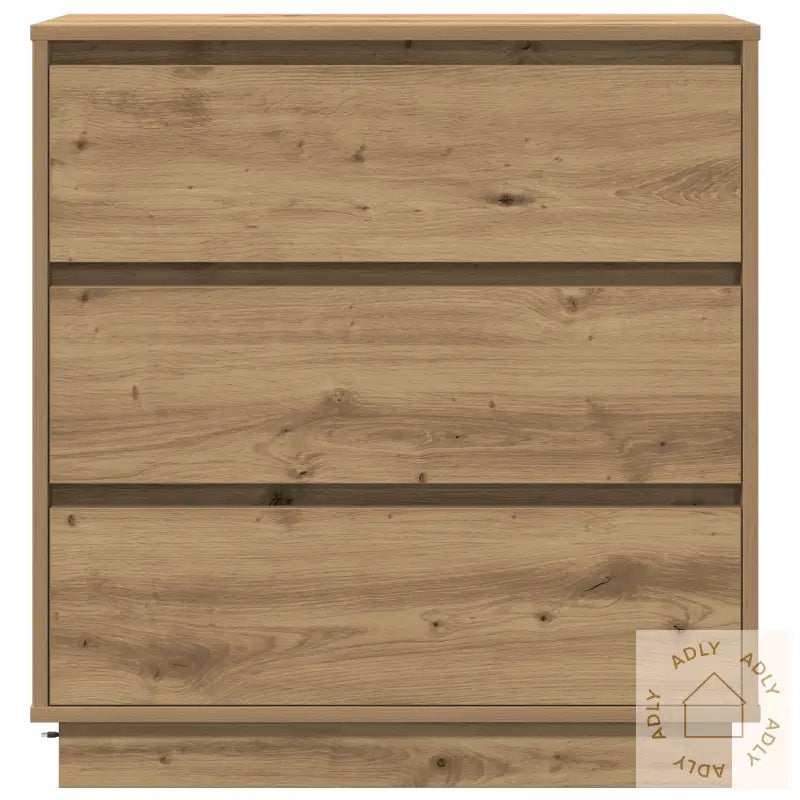 Nattbord Med Led Artisan Eik 71X34,5X75 Cm Konstruert Tre