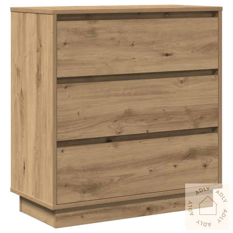 Nattbord Med Led Artisan Eik 71X34,5X75 Cm Konstruert Tre
