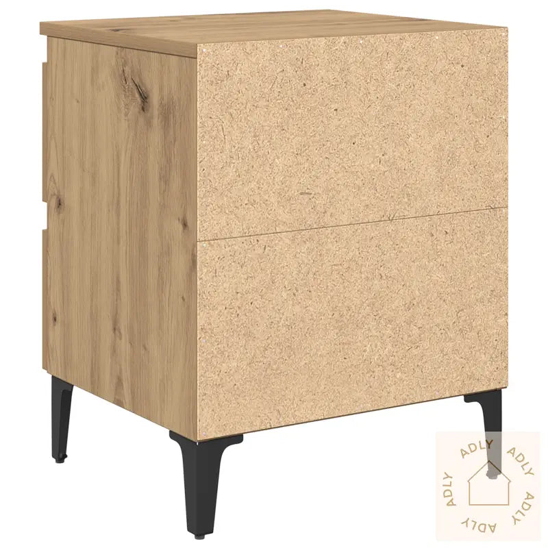 Sengekapper 2 Stk Artisanal Eik 40X35X50 Cm Ingeniørtre