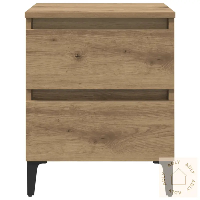 Sengekapper 2 Stk Artisanal Eik 40X35X50 Cm Ingeniørtre