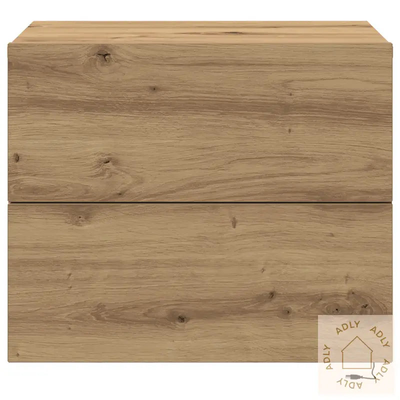 Nattbord Med Led Veggmontert I Artisanal Eik 50X39X41 Cm