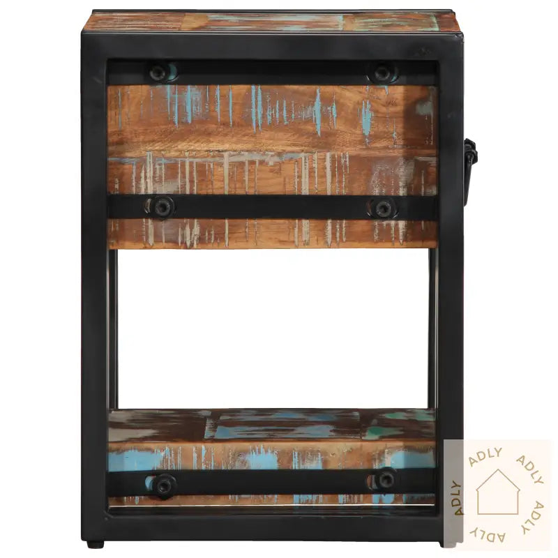 Nattbord 2 Stk 40X40X40 Cm Massivt Gjenvunnet Tre