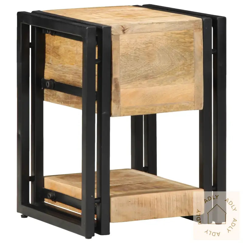 Nattbord 2 Stk 40X40X40 Cm Massivt Mangotre