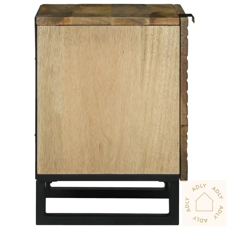 Nattbord 2 Stk 40X33.5X46 Cm Massivt Mangotre