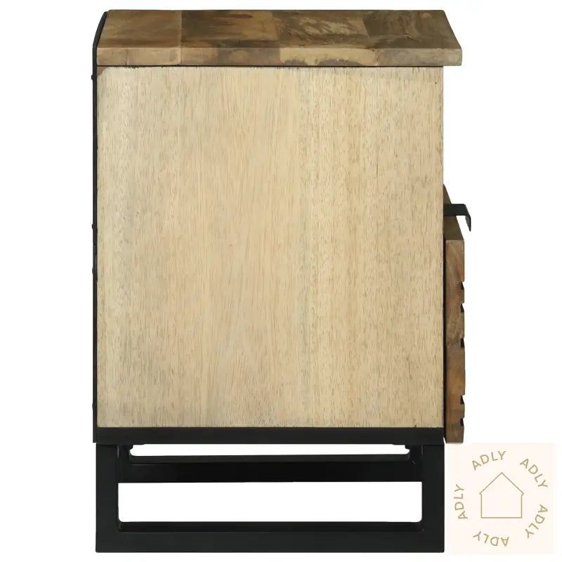 Nattkabinetter 2 Stk 40X33X46 Cm Massivt Mangotre