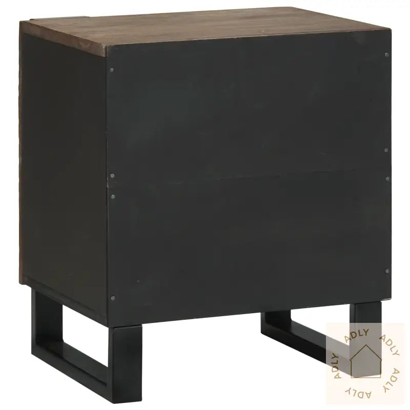 Nattbord 2 Stk 40X33,5X46 Cm Massivt Tre Mango