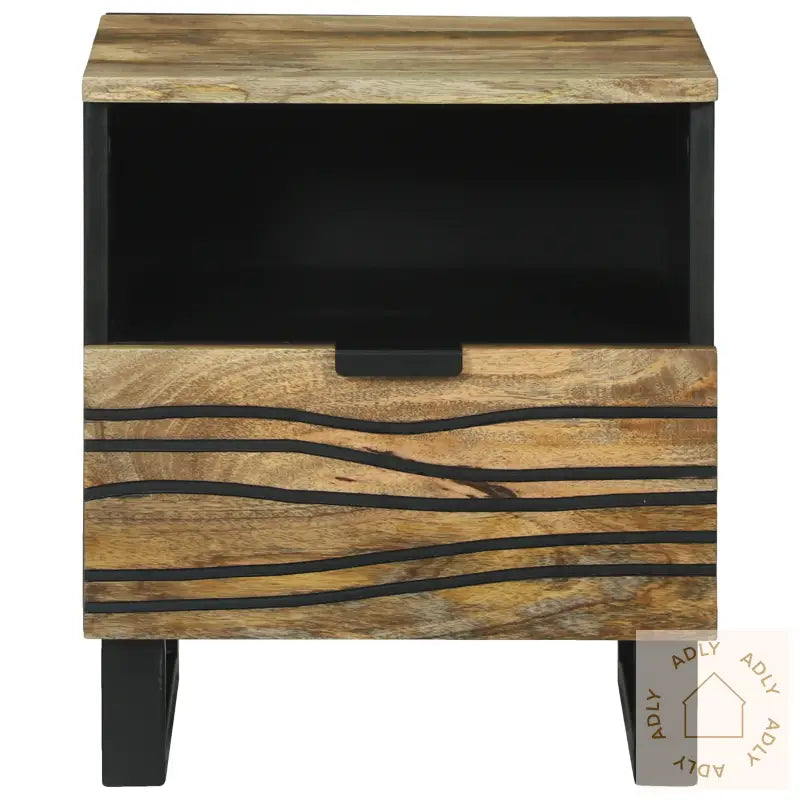 Sengebord 40X33X46 Cm Massivt Tre Mango
