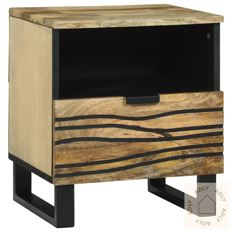 Sengebord 40X33X46 Cm Massivt Tre Mango