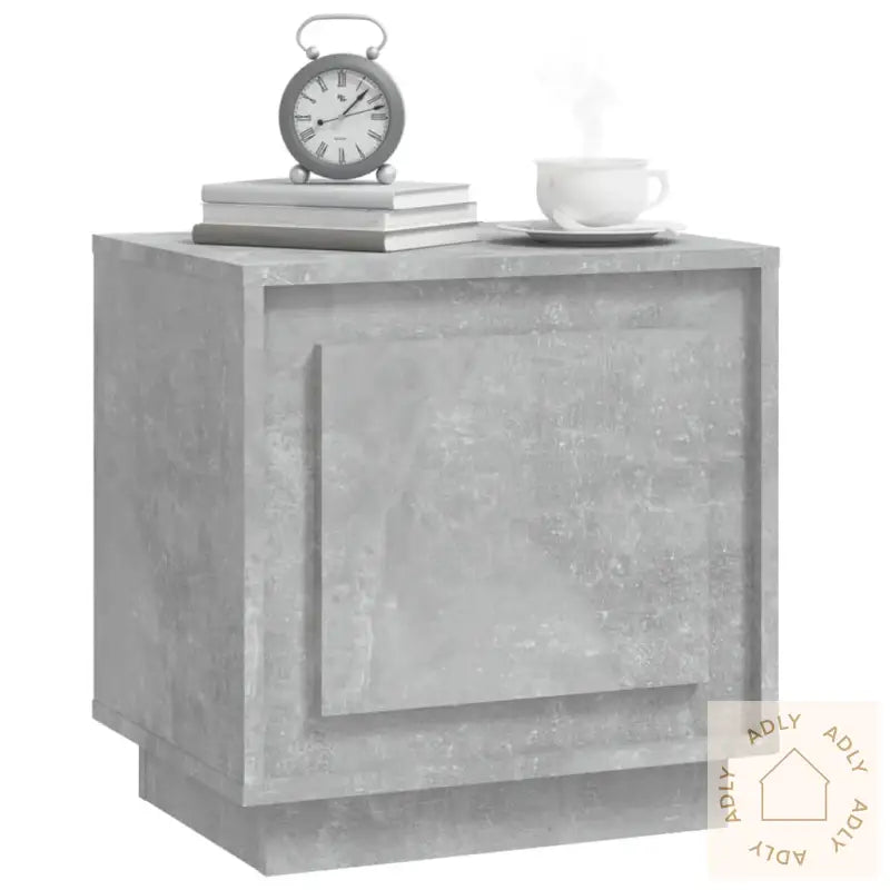 Nattbord Betonggrå 44X35X45 Cm Konstruert Tre