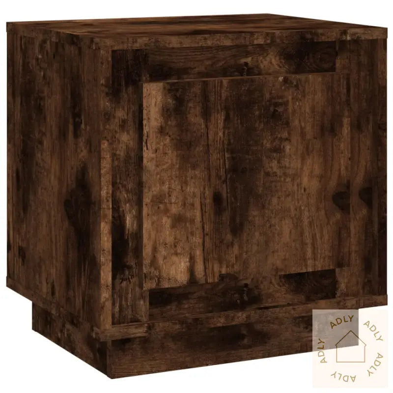 Nattbord Røkt Eik 44X35X45 Cm Konstruert Tre