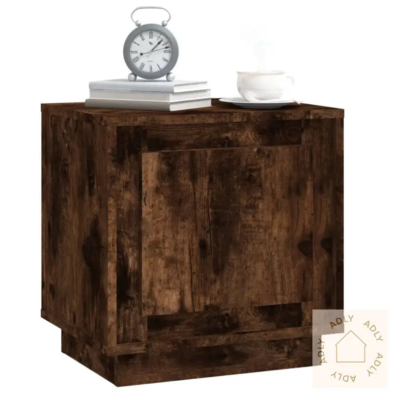 Nattbord Røkt Eik 44X35X45 Cm Konstruert Tre