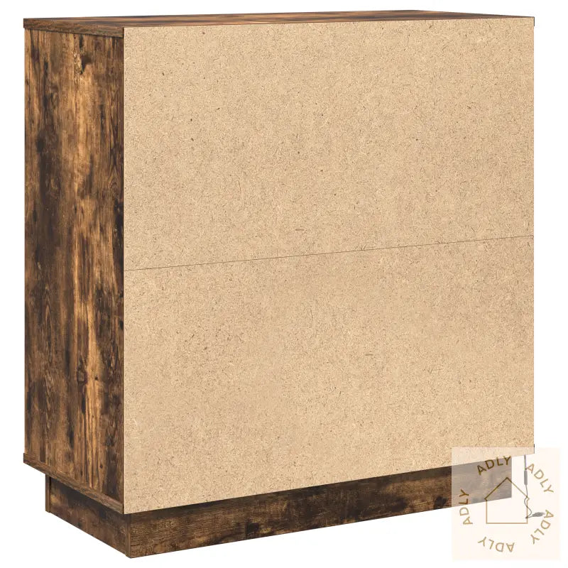 Nattbord Med Led Røkt Eik 71X34.5X75 Cm Ingeniørtre