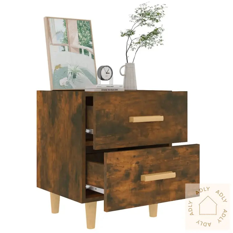 Nattbord Røkt Eik 40X35X47,5 Cm