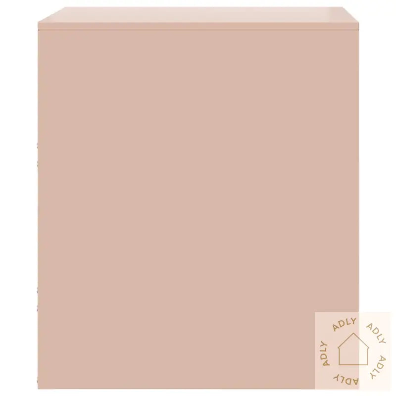 Nattbord 2 Stk Rosa 34,5X39X44 Cm Stål