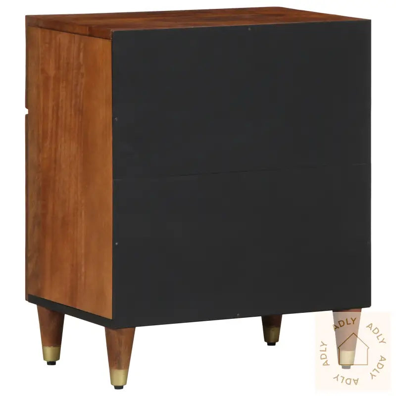 Nattbord Honningbrun Massivt Tre 50 X 33 X 60 Cm Holdbar