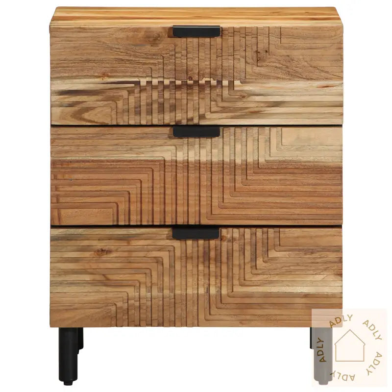 Nattbord 50X33X62 Cm Massivt Akasietre