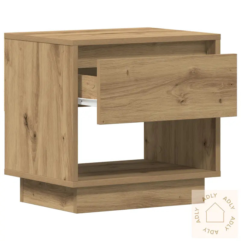 Nattbord I Håndverks Eik 45X34X46 Cm Konstruert Tre