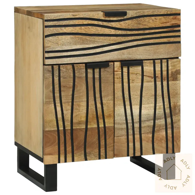 Nattbord 50X33X60 Cm Solid Mangotre