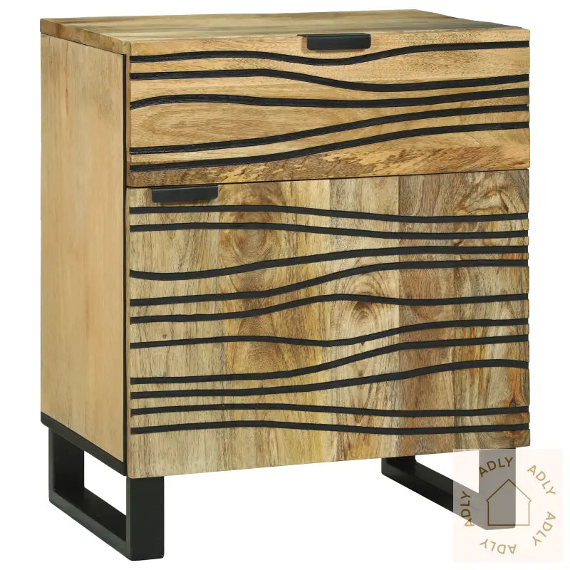 Nattbord 50X33X60 Cm Solid Mangotre