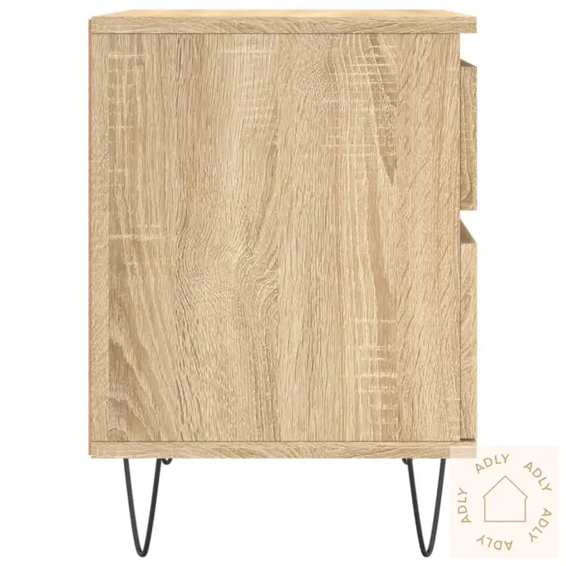 Nattbord 2 Stk Sonoma Eik 40X35X50 Cm Konstruert Tre