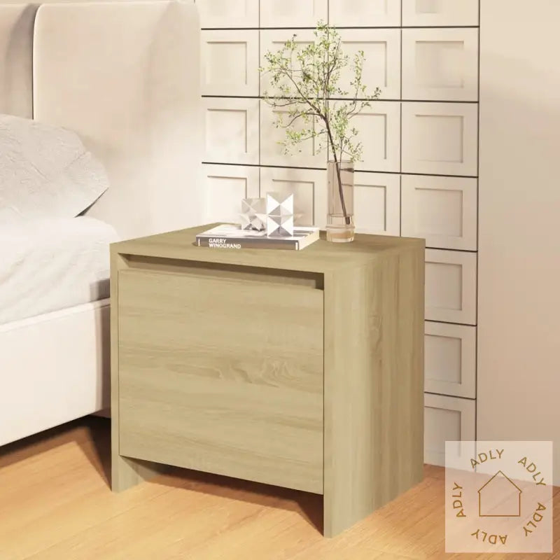 Nattbord Sonoma Eik 45X34X44,5 Cm Konstruert Tre