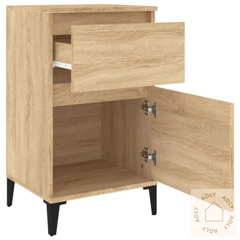 Nattbord 2 Stk Sonoma Eik 40X35X70 Cm