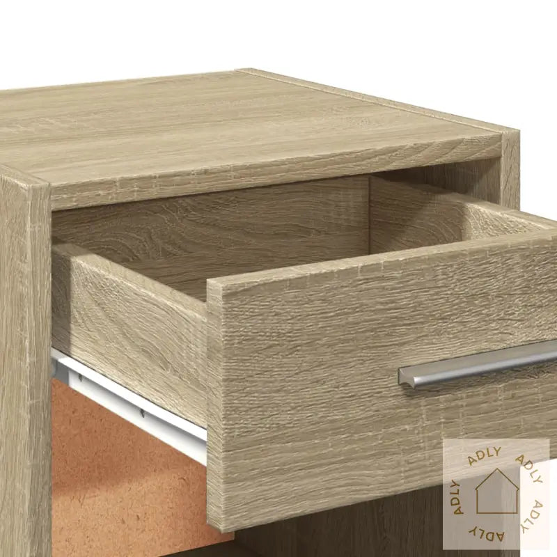 Nattbord 2 Stk Sonoma Eik 35X34X65 Cm Konstruert Tre
