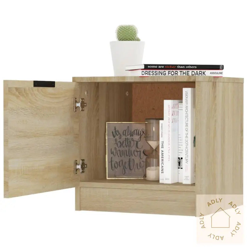Nattbord 2 Stk Sonoma Eik 40X39X40 Cm