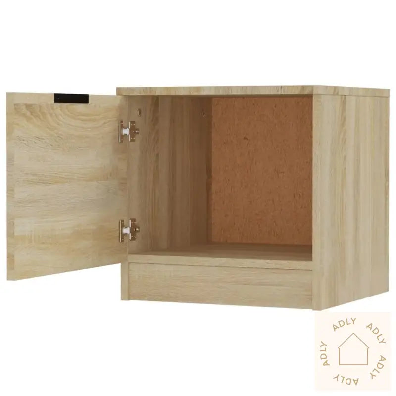 Nattbord 2 Stk Sonoma Eik 40X39X40 Cm