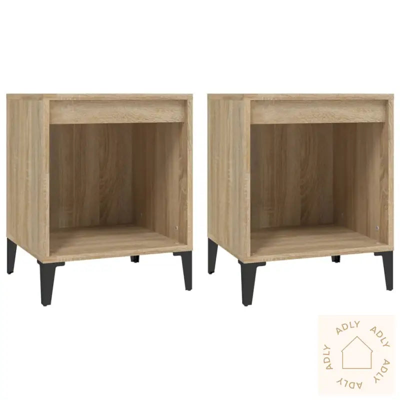 Nattbord 2 Stk Sonoma Eik 40X35X50 Cm