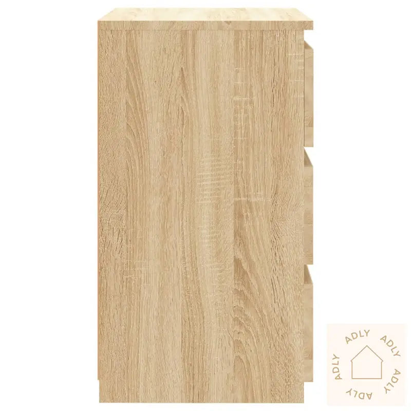 Nattbord 2 Stk Sonoma Eik 40X35X62,5 Cm Konstruert Tre