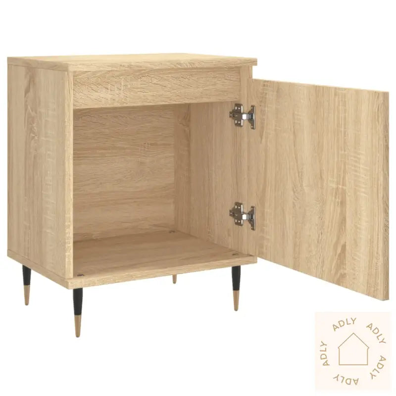 Nattbord 2 Stk Sonoma Eik 40X30X50 Cm Konstruert Tre