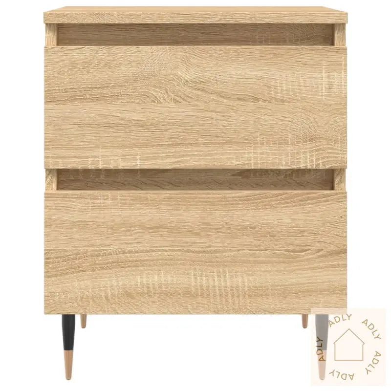 Nattbord 2 Stk Sonoma Eik 40X35X50 Cm Konstruert Tre