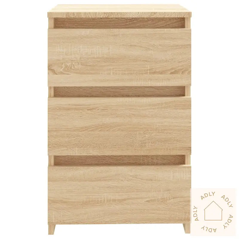 Nattbord 2 Stk Sonoma Eik 40X35X62,5 Cm Konstruert Tre