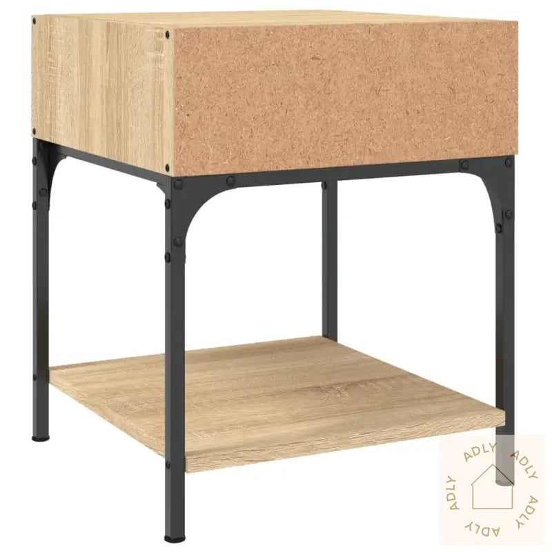Nattbord 2 Stk Sonoma Eik 40X41X50 Cm Konstruert Tre