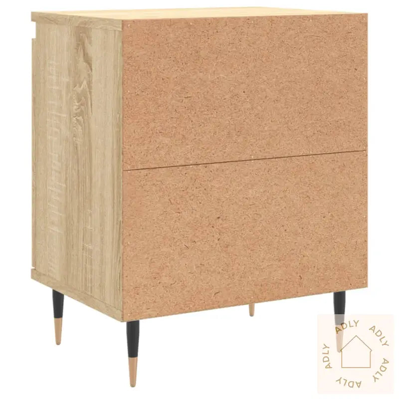 Nattbord 2 Stk Sonoma Eik 40X30X50 Cm Konstruert Tre
