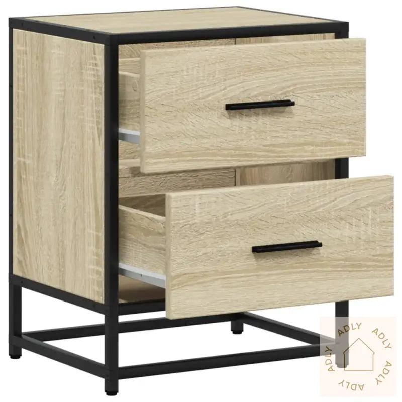 Nattbord 2 Stk Sonoma Eik 40X31X50 Cm Konstruert Tre