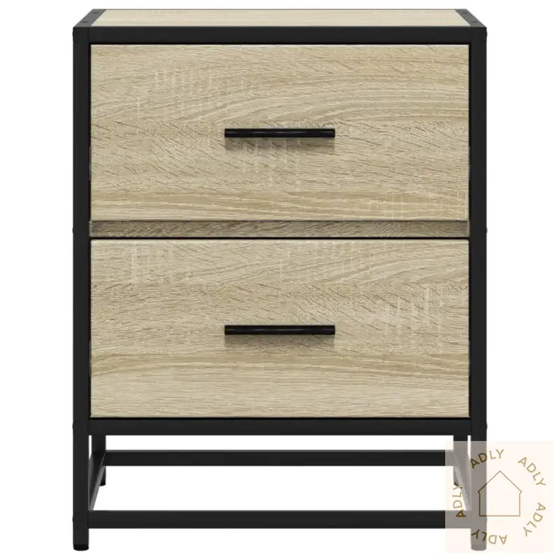 Nattbord 2 Stk Sonoma Eik 40X31X50 Cm Konstruert Tre