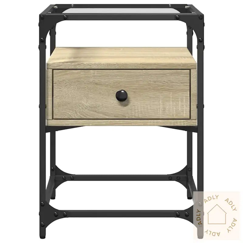 Nattbord Sonoma Eik 40X40X55 Cm Konstruert Tre