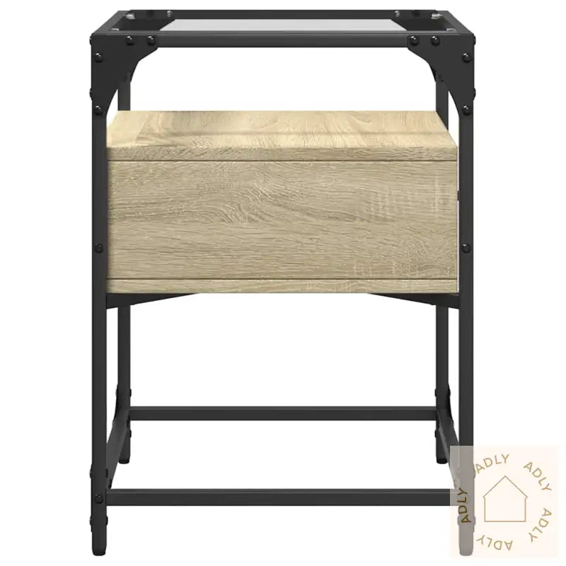Nattbord Sonoma Eik 40X40X55 Cm Konstruert Tre