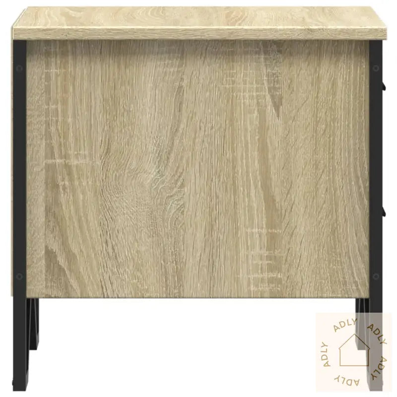 Nattbord 2 Stk Sonoma Eik 40X40X50 Cm Konstruert Tre