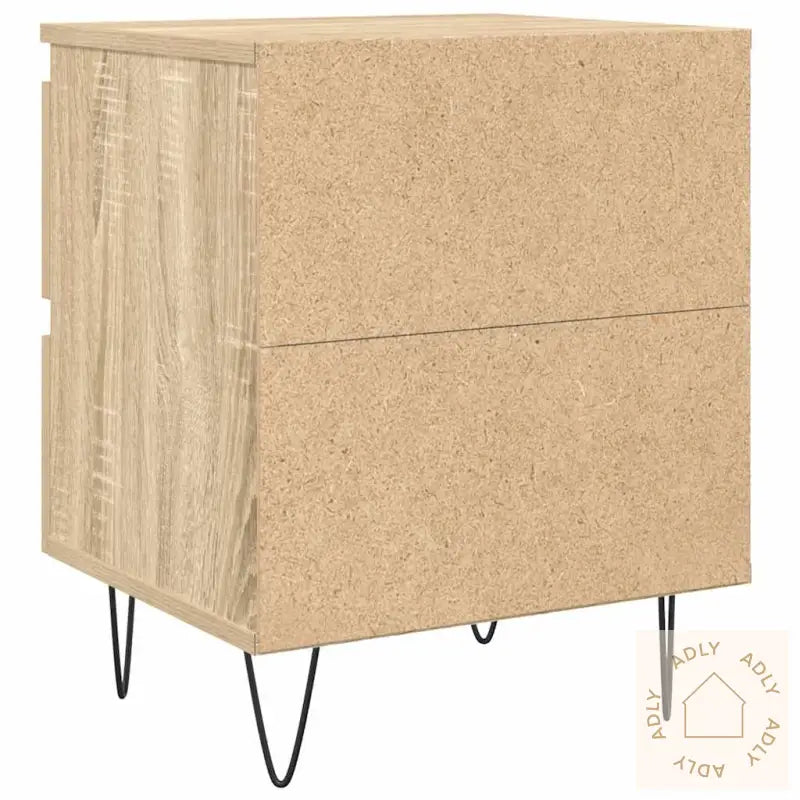 Nattbord 2 Stk Sonoma Eik 40X35X50 Cm Konstruert Tre